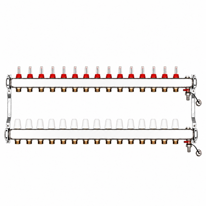 distribuitor inox 15 circuite cu debitmetre