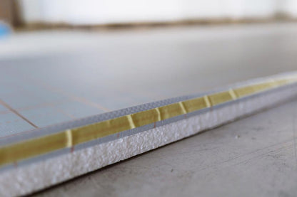 Placa tacker 25mm cu folie caserata si grid pentru montaj tevi 16-17 mm