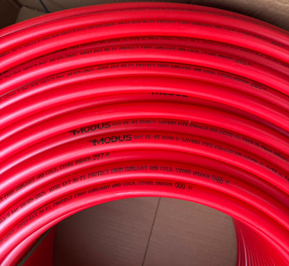 Teava PE-RT MODUS profesionala, structura 5 straturi cu bariera de oxigen EVOH, utilizata la incalzire prin pardoseala