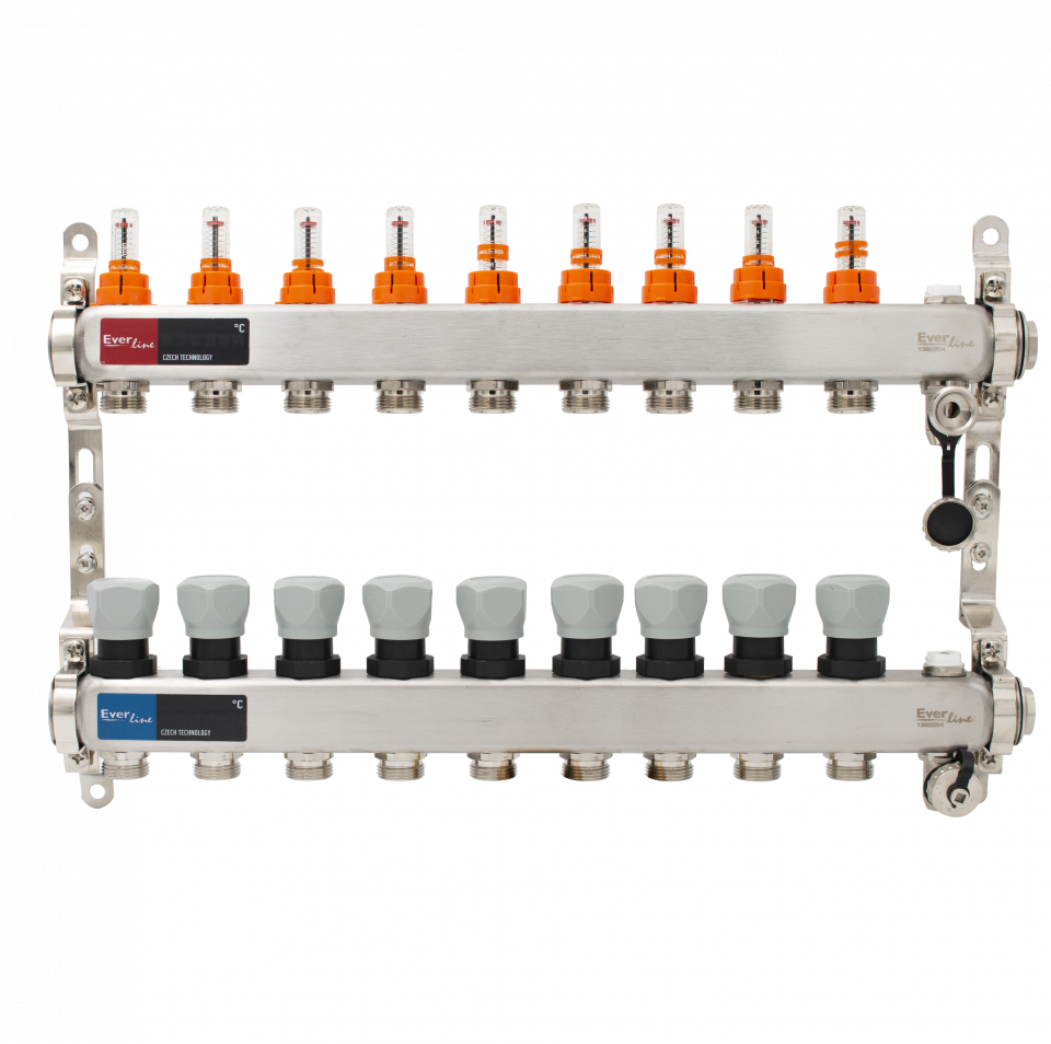colector incalzire pardoseala 9 cai inox
